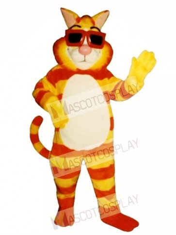 Cute Kool Cat Mascot Costume