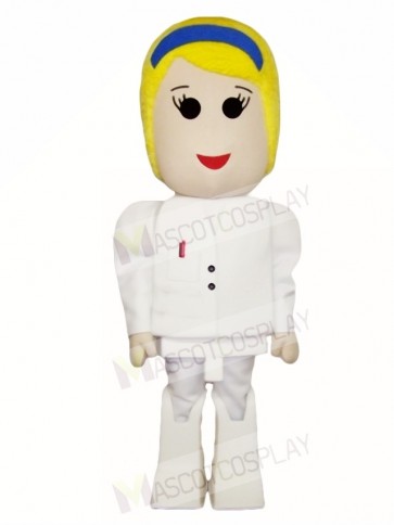 Blonde Girl Mascot Costumes