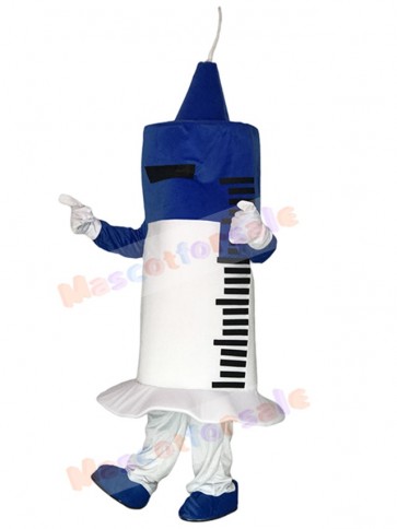 White and Blue Syringe for Hospital Mascot Costume