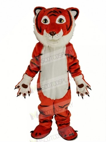 Cute Orange Tiger Mascot Costum Animal
