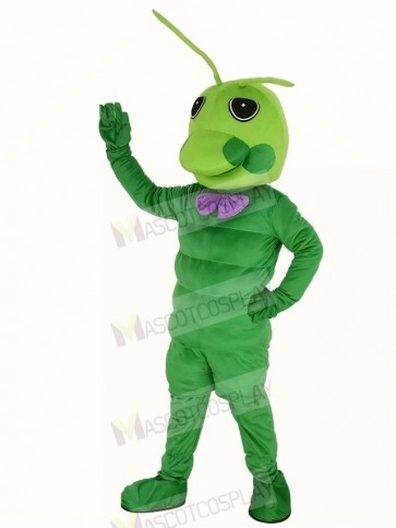 Green Worm Mascot Costume Animal