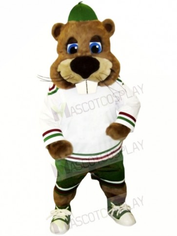 Sport Beaver with Big Nose Mascot Costumes Animal
