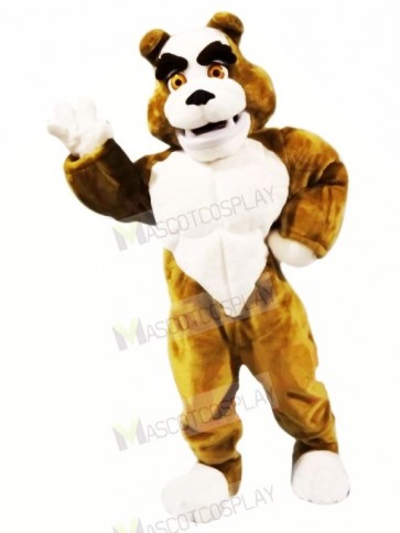 Power Muscular Bulldog Mascot Costumes Cartoon
