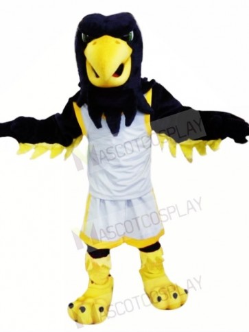 Black Eagle with White Suit Mascot Costumes Animal