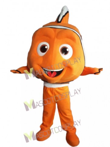 Finding Nemo Orange Clown Fish Mascot Costume Cartoon Character 