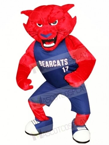 College Fierce Power Red Wolf Mascot Costume 
