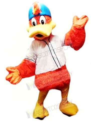 Orange Sport Duck Mascot Costume 