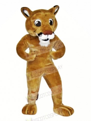 Power Brown Lion Mascot Costumes Cartoon