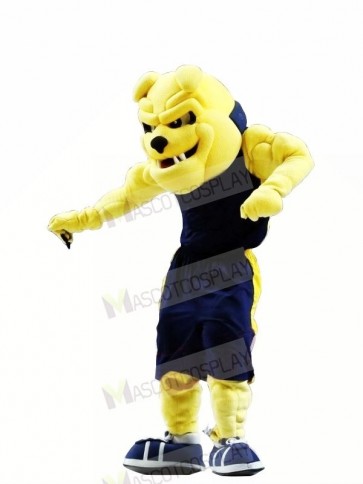 University Yellow Bulldog Mascot Costumes Adult