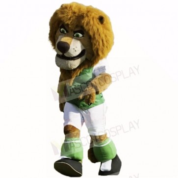 Green Football Lion Mascot Costumes Cartoon