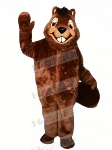 Smiling Furry Beaver Mascot Costumes Cartoon