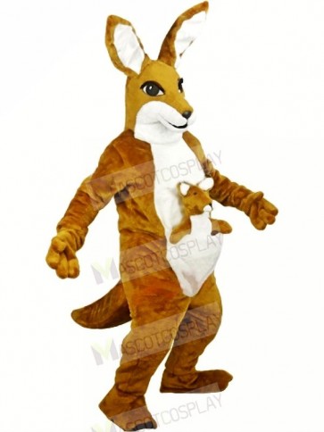 Brown Kangaroo Adult Mascot Costumes Animal