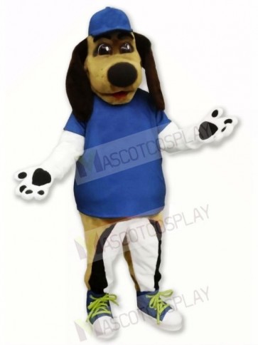 Beagle Dog with Blue Hat Mascot Costumes Animal	