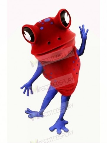 Red Funny Frog Mascot Costumes Cartoon