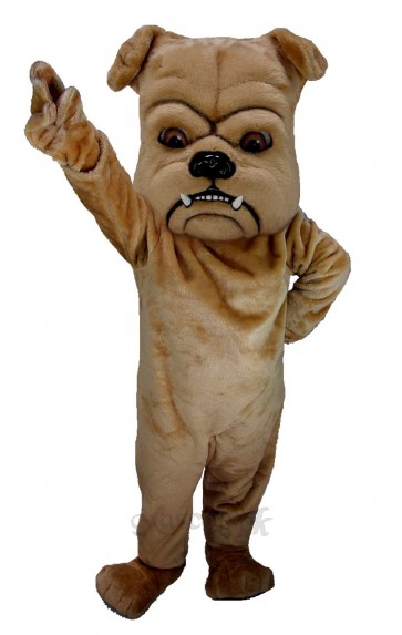 Tan Bulldog Mascot Costume Dog