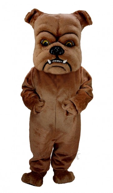 Brown Bulldog Dog Mascot Costume