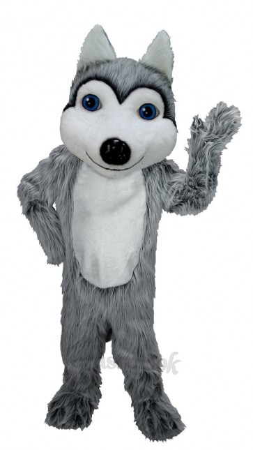 Friendly Husky Dog Mascot Costume