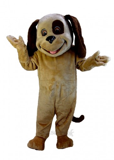 Tan and Brown Dog Mascot Costume