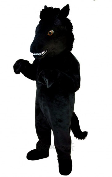 Black Stallion Horse Mascot Costume