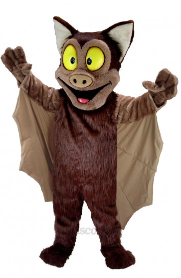 Brown Bat Mascot Costume