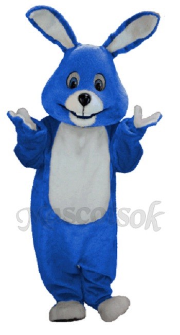 Easter Royal Blue Bunny Mascot Costume