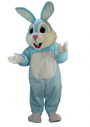 Easter Light Blue Rabbit Mascot Costume
