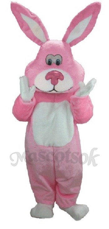 Easter Pink Cottontail Rabbit Mascot Costume