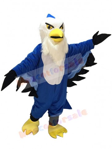 Blue Thunderbird Mascot Costume