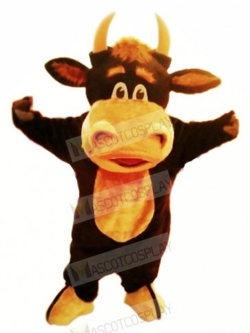 Happy Bull Mascot Costumes Cartoon	