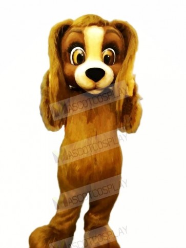 Brown Furry Dog Mascot Costumes Cartoon