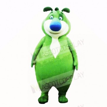 Green Bear Mascot Costumes Cartoon