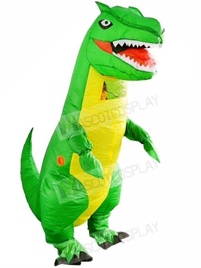 Green Tyrannosaurus T-REX Dinosaur Inflatable Halloween Christmas ...
