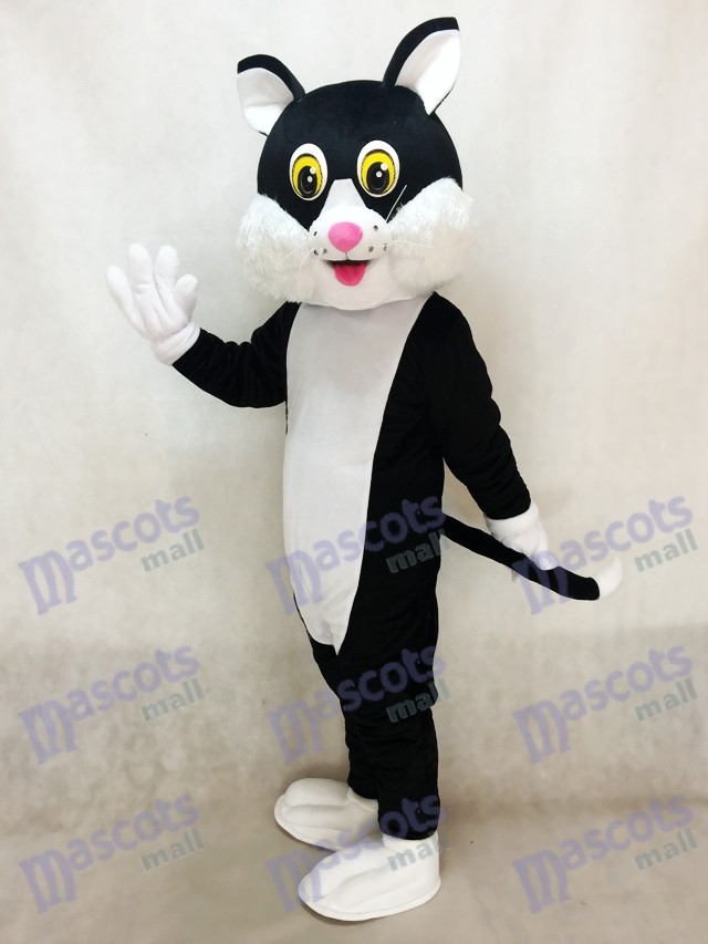 Black Cartoon Cat Mascot Costume