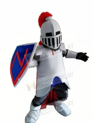 Blue Knight Spartan Trojan Mascot Costume