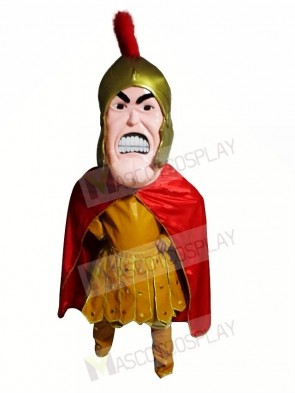 Yellow Trojan Spartan Mascot Costume 