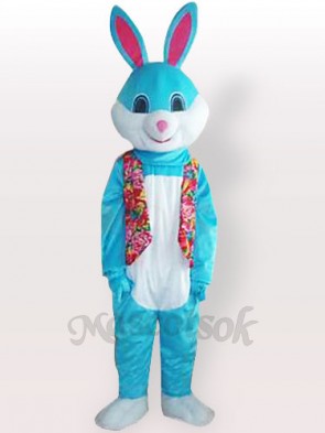 Blue Easter Bunny Rabbit Adult Mascot Costume
