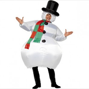  inflatable christmas party cloth snowman costume for women adult fancy costume