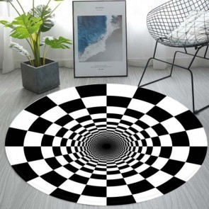 Carpet Floor Mat Area Rugs - 3D Home Carpet Black White Stereo Vision Mat Living Room Doormat - Type B