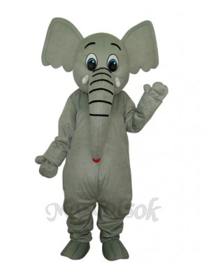 Little Grey Elephant Mascot Adult Costume 