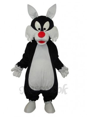 White Mouth Wolf Mascot Adult Costume 
