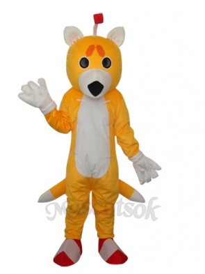 Double-Tail Fox Mascot Adult Costume