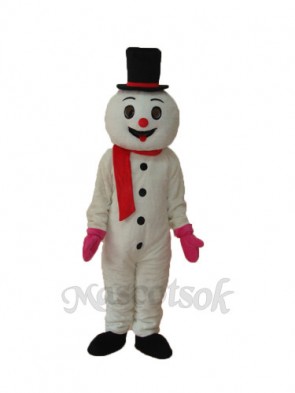 Foam Snowman Mascot Adult Costume 