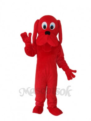 Red Dog Mascot Adult Costume 