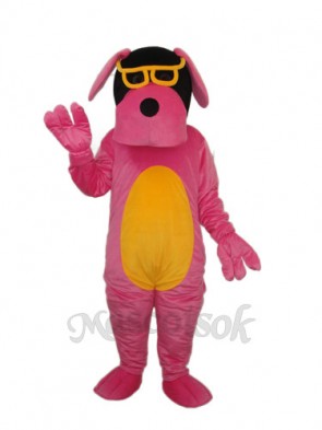 Glasses Dog Mascot Adult Costume 