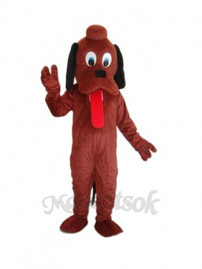 Brown Pluto Dog Mascot Adult Costume 