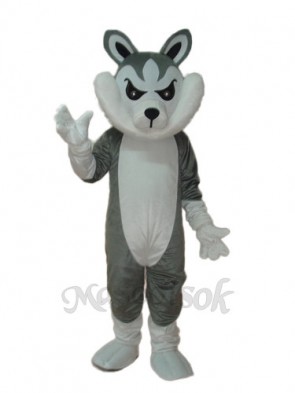 Big Grey Wolf Mascot Adult Costume 