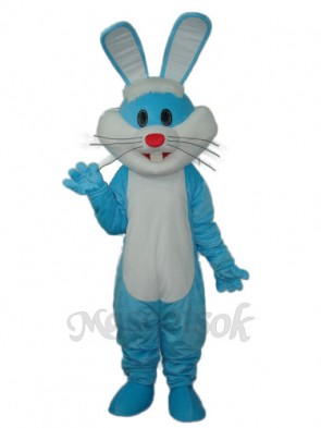 Easter Blue Rabbit Mascot Adult Costume 