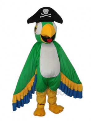 Green Pirate Parrot Mascot Adult Costume 
