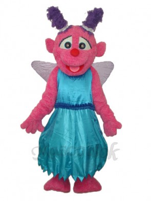 Blue Skirt Little Plum Mascot Adult Costume 