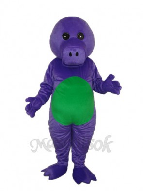 Purple Dinosaur Mascot Adult Costume 